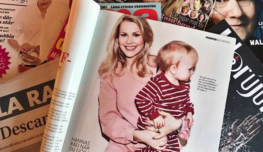 Hanna Lindberg in Swedish Magazine "Mama"